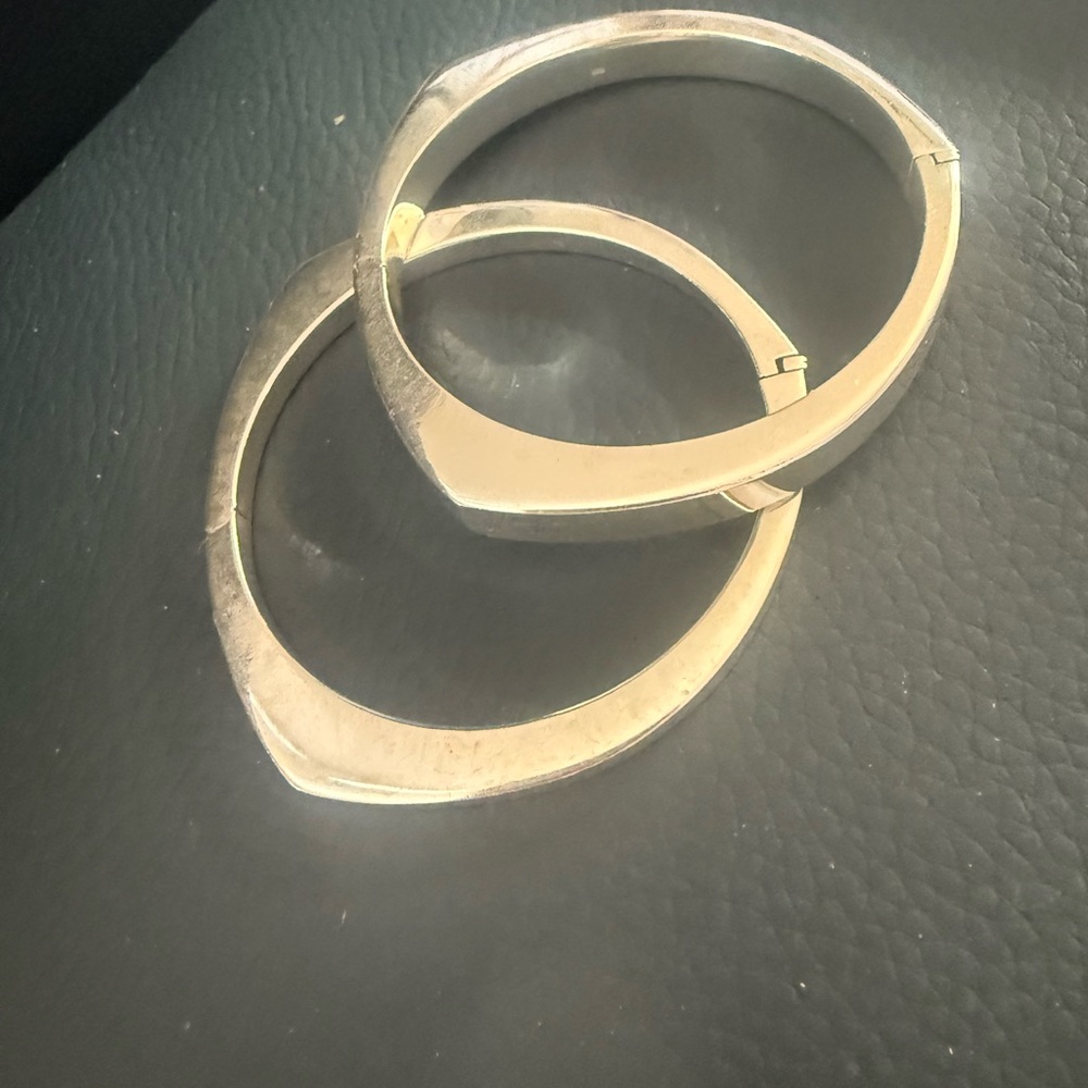 Elegant Sterling Silver Bangles  Set - 2 bangles